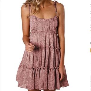 Pink Leopard Print Dress